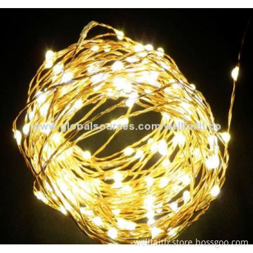 Factory Direct Sale Decoration Solar Copper Silver String Lights with 110V Voltage
